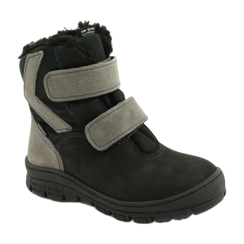 Botas negras con membrana Mazurek 1351 negro gris