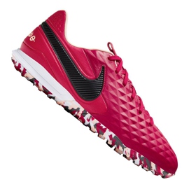 Zapatillas de fútbol Nike React Legend 8 Pro Tf M AT6136-608 rojo naranjas y tintos