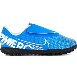 Zapatos de fútbol Nike Mercurial Vapor 13 Club Tf PS (V) Junior AT8178 414 azul