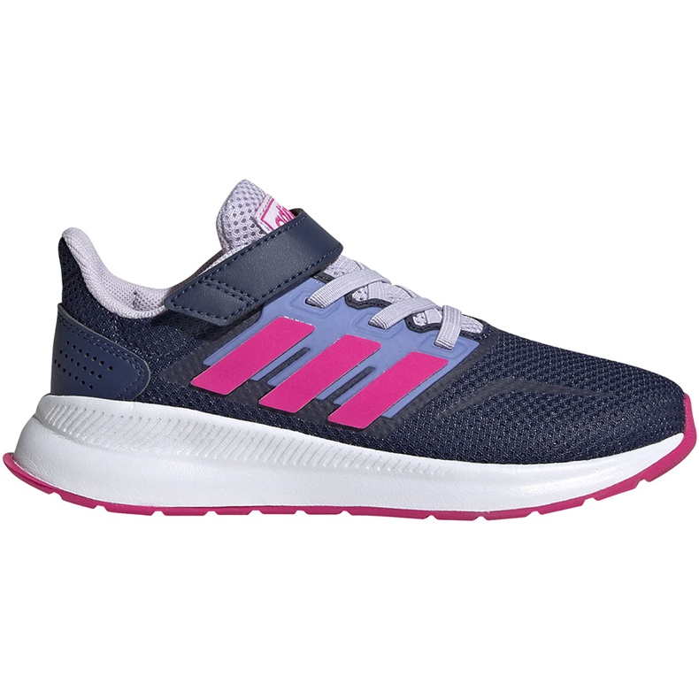 Zapatillas para niños Adidas Runfalcon C, azul marino y rosa EG6148 rosado