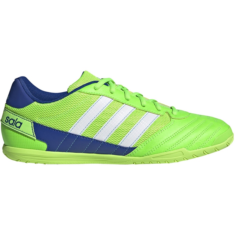 Zapatillas de fútbol Adidas Super Sala verde y azul FV2564