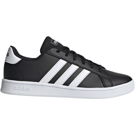 Zapatillas adidas Grand Court K para niños negras y blancas EF0102 negro