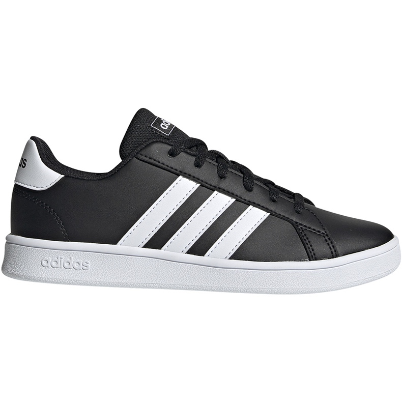 Zapatillas adidas Grand Court K para niños negras y blancas EF0102 negro