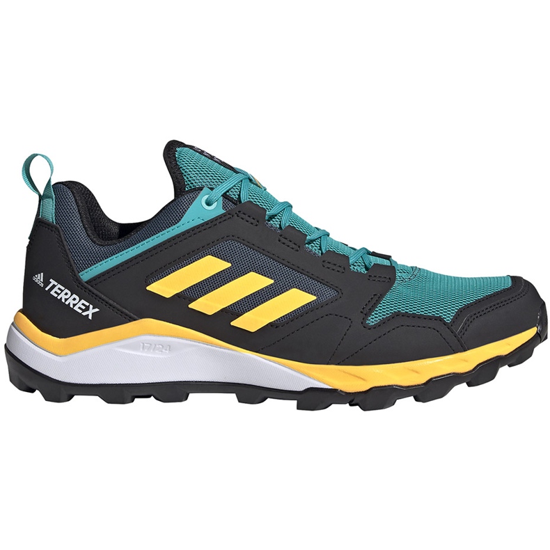 Zapatillas de hombre adidas Terrex Agravic Tr negras y turquesa FV2418 negro verde amarillo