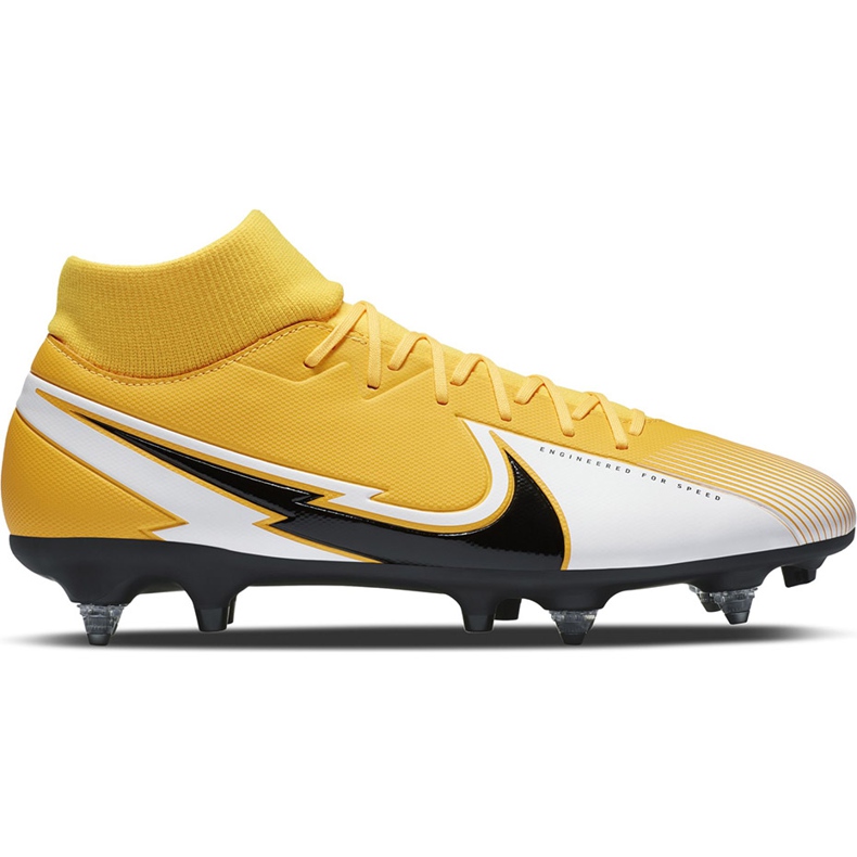 Calzado de fútbol Nike Mercurial Superfly 7 Academy Sg Pro Ac BQ9141 801 naranja amarillo