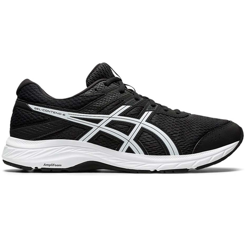 Zapatillas Asics Gel-Contend 6 negras y blancas 1011A667 003 para hombre negro