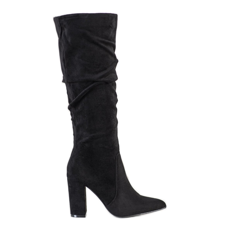 Goodin Botas con parte superior con volantes negro