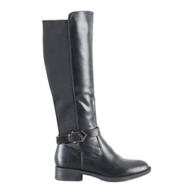 SHELOVET Botas de montar negras negro