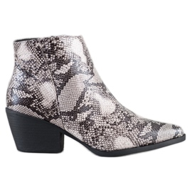 Cm Paris Bota con estampado de serpiente multicolor
