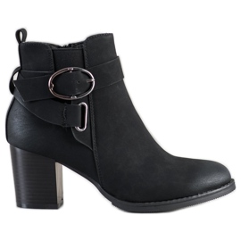 J. Star Botas casuales con hebilla negro