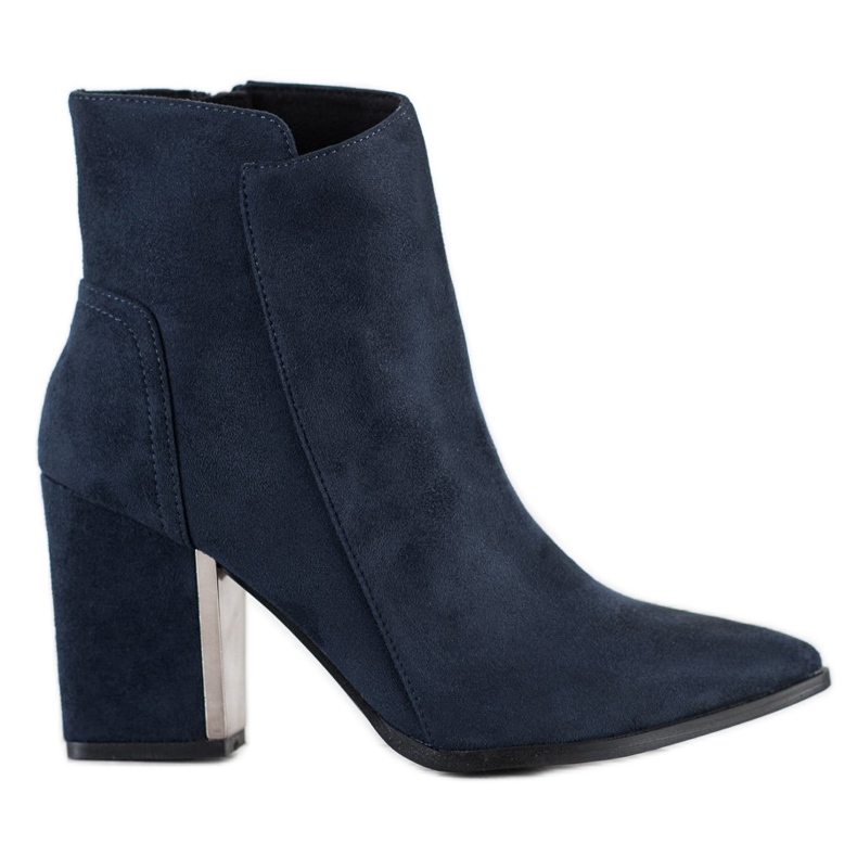 Corina Botas de moda azul marino