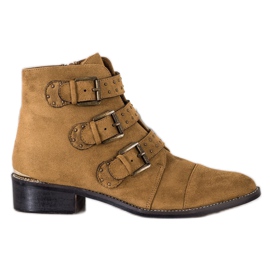 Corina Botas marrones con hebillas marrón Corina Botas marrones con hebillas marrón