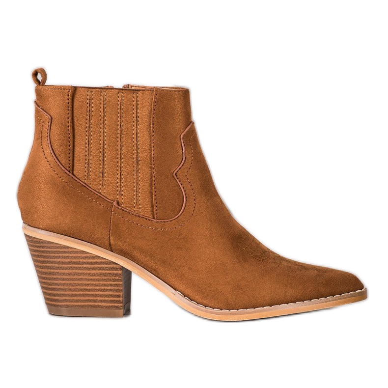 SHELOVET Vaqueras en spitz marrón SHELOVET Vaqueras en spitz marrón