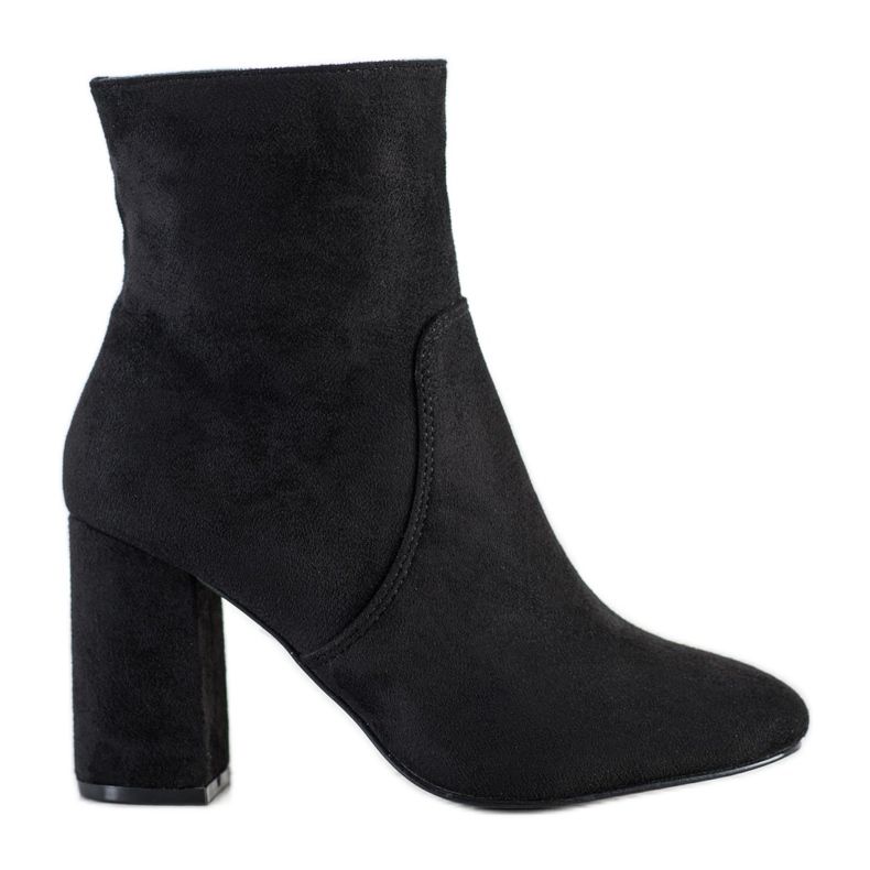 Diamantique Botas de gamuza con estilo negro