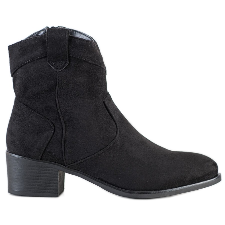 SHELOVET Botas de vaquero negras negro