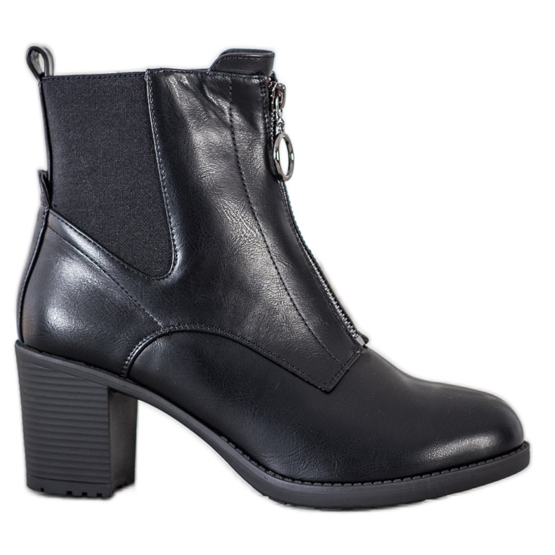 Gogo Botas abrigadas con cremallera negro
