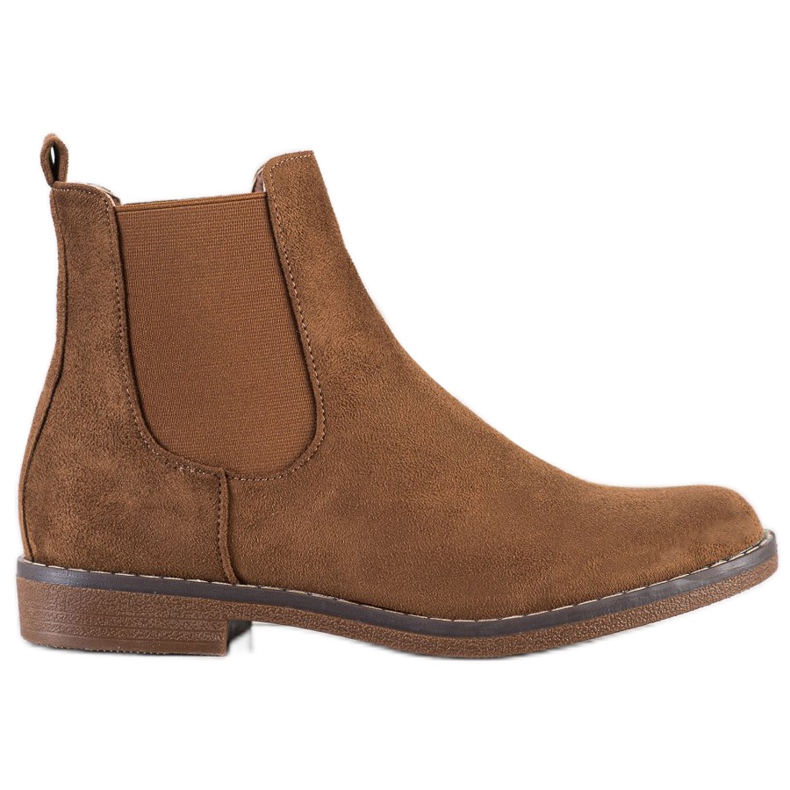 SHELOVET Botas Chelsea camel marrón