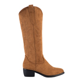 Small Swan Botas de vaquero casual marrón