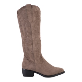 Small Swan Botas de vaquero casual beige