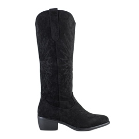 Small Swan Botas de vaquero casual negro