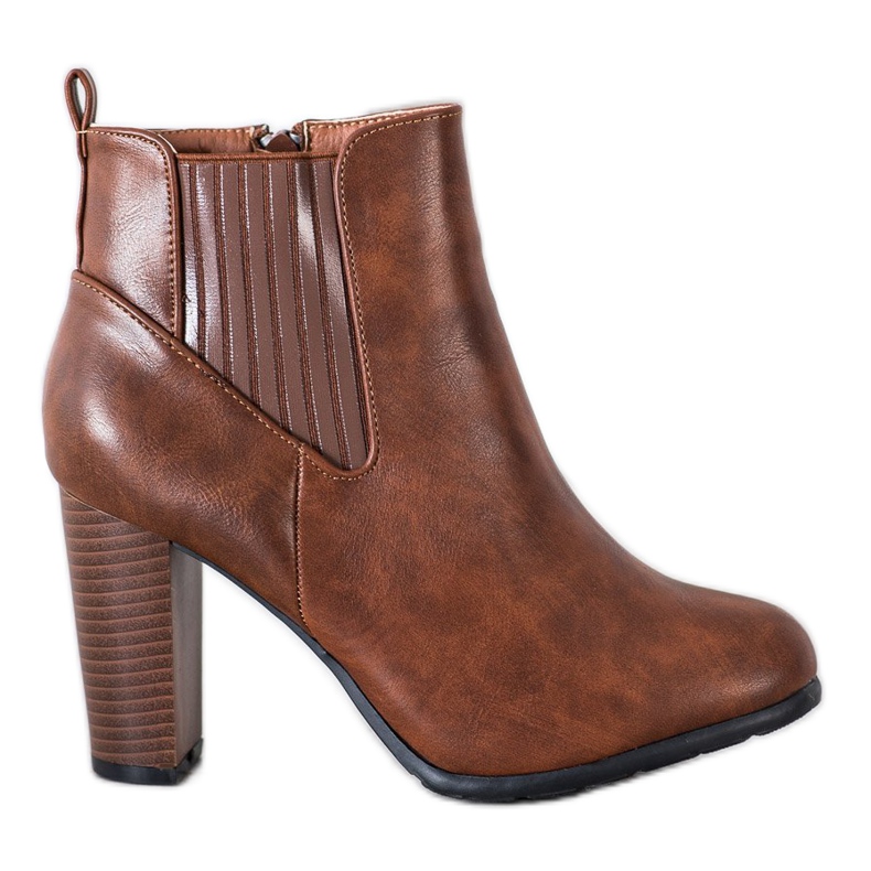 Abloom Botas cómodas en un pilar. marrón Abloom Botas cómodas en un pilar. marrón