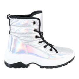 SHELOVET Cómodas botas de nieve Holo blanco multicolor