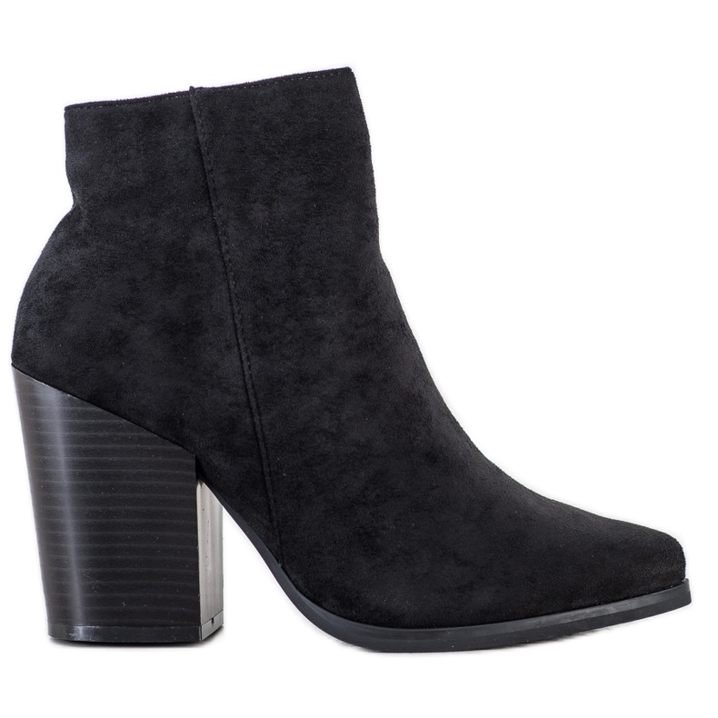 Marquiz Botas en un poste ancho negro Marquiz Botas en un poste ancho negro