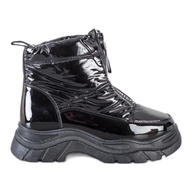 SHELOVET Botas de nieve en el control deslizante negro