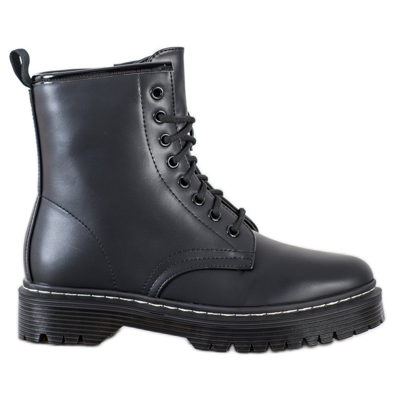Weide Botas cálidas con cuero ecológico negro
