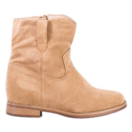Seastar Botas de vaquero calientes en la cuña beige Seastar Botas de vaquero calientes en la cuña beige