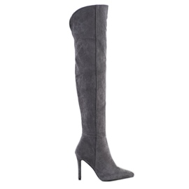 Small Swan Botas de tacón sexy gris