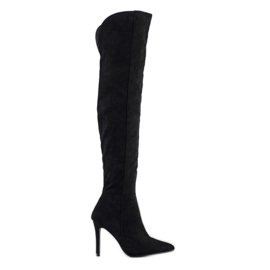 Small Swan Botas de tacón sexy negro