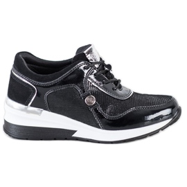 Zapatillas VINCEZA de piel negro
