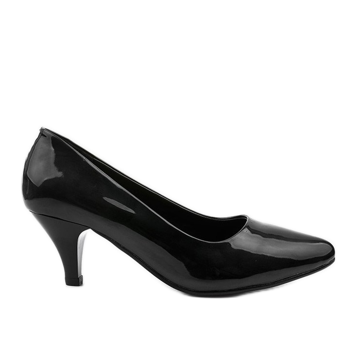 Tacones de pato negros clásicos de Deloney