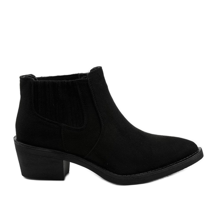 Botas sin cordones de ante negro Liking