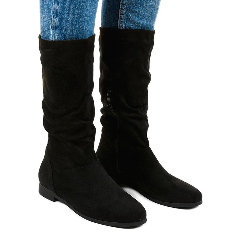 Botas de ante para mujer Russell boots negro Botas de ante para mujer Russell boots negro