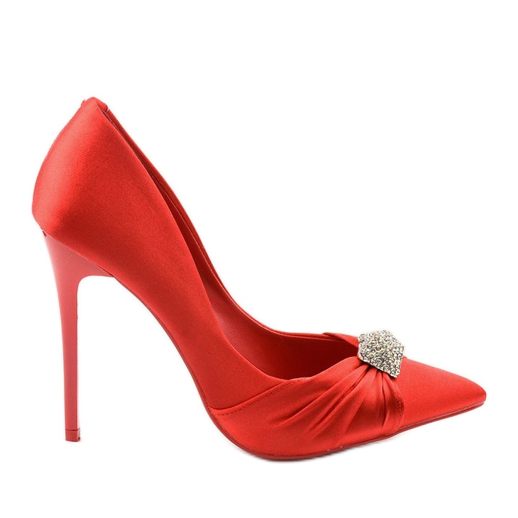 Bombas rojas en un tacón Red Devil rojo Bombas rojas en un tacón Red Devil rojo