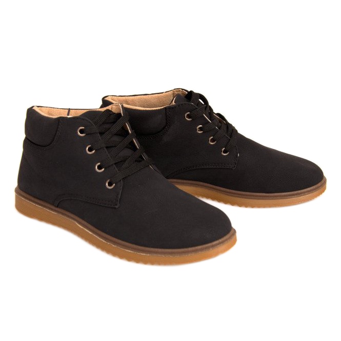 Botines cálidos hombre Sal Black 1306 negro Botines cálidos hombre Sal Black 1306 negro