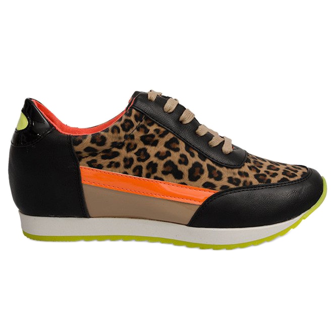 Zapatillas Sport Sneakers E387 Marrón multicolor