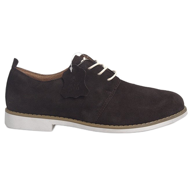 Zapatos Piel Cordones LJ12 Marrón