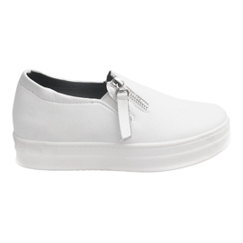 Zapatillas Creepersy con cuña 888 White blanco