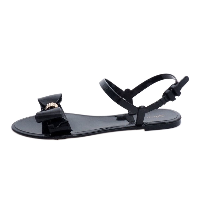 Sandalias de goma negra PT7-1 negro