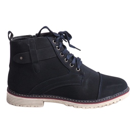 Zapatos altos con cordones M589 Granat azul marino Zapatos altos con cordones M589 Granat azul marino