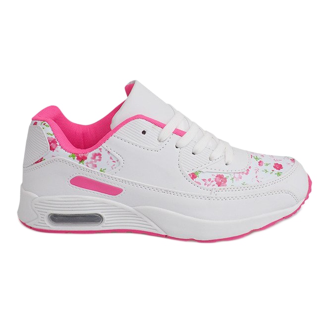 Zapatillas blancas Flowers XT-18 blanco rosado