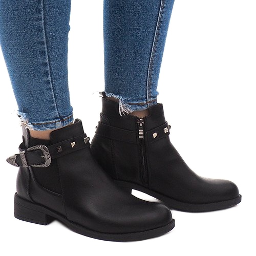 Botas Chelsea sólidas y aisladas CH-90 Negro