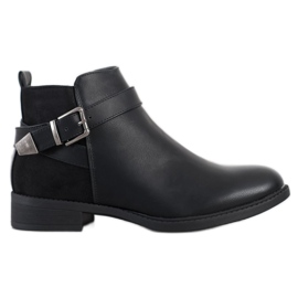 Anesia Paris Botas clásicas con hebilla negro