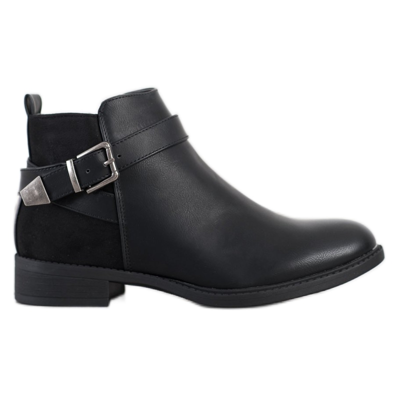 Anesia Paris Botas clásicas con hebilla negro