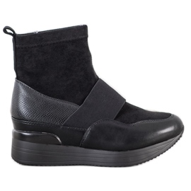 SHELOVET Botas sin cordones de moda negro