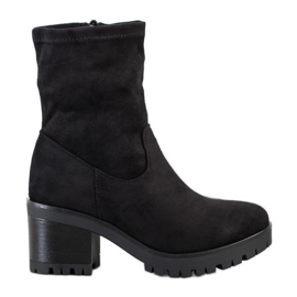 Flyfor Botas altas de ante negro