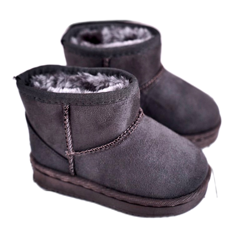 Botas de nieve para niños cálidos para jóvenes Grey Gooby gris Botas de nieve para niños cálidos para jóvenes Grey Gooby gris